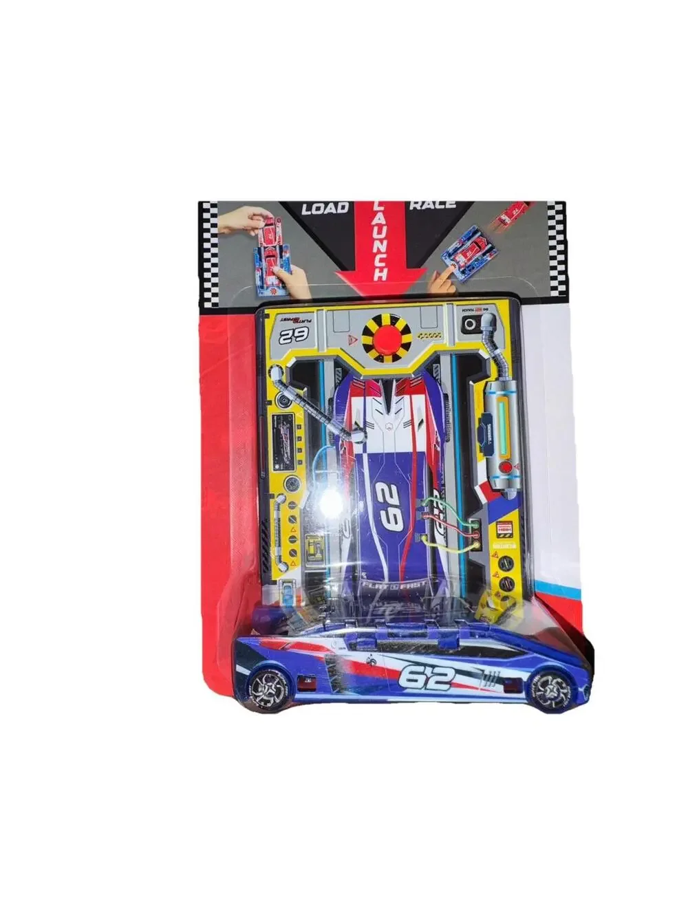 LUKI LAB THE ORIGINAL FLAT2FAST CARD RACERS BLUE #62 F2F-B62-01